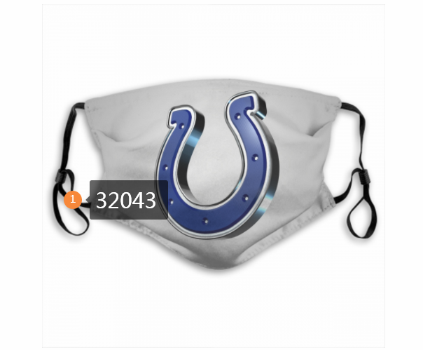 NFL 2020 Indianapolis Colts 127 Dust mask with filter